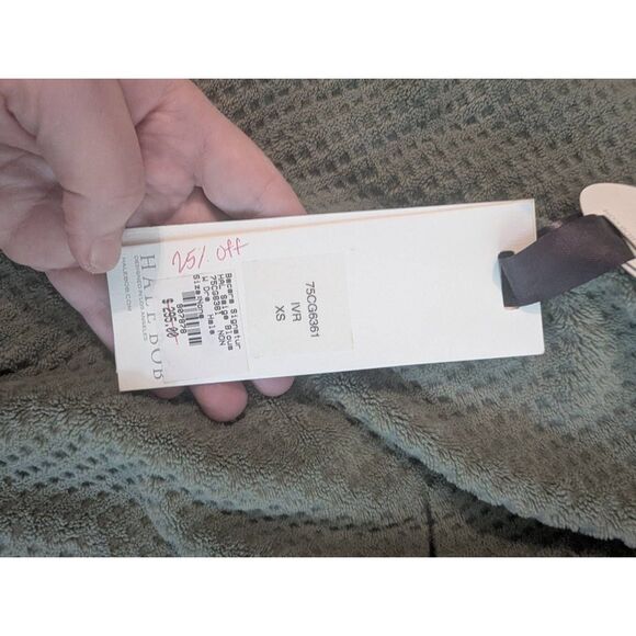 New Hale Bob Women's Size XS White Ivory Open Back Signature Mini Dress Silk - Picture 9 of 12